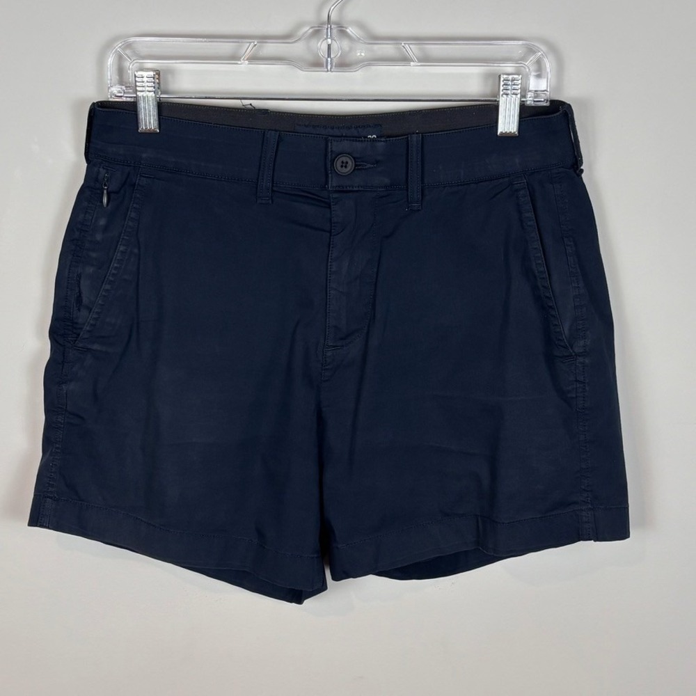 Abercrombie & Fitch Womens All Day‎ Stretch Navy Chino 4" inseam Shorts SZ 30